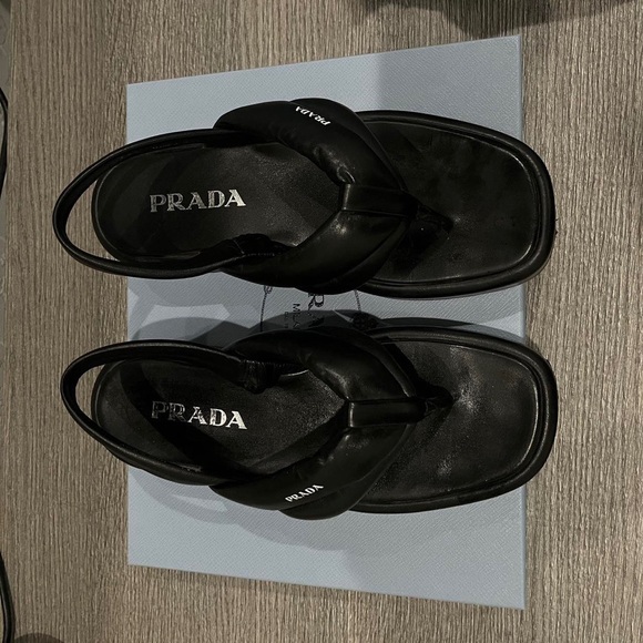 Prada Logo Platform - Slingback Sandal - Picture 3 of 4